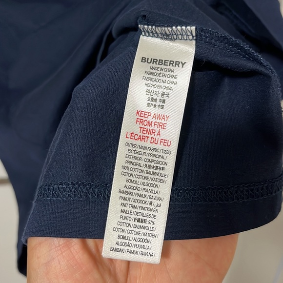 BURBERRY Roscoe Embossed Bear Face Tee Tshirt - Picture 5 of 7